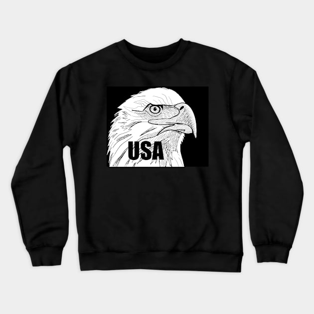 Eagle USA Crewneck Sweatshirt by DMcK Designs